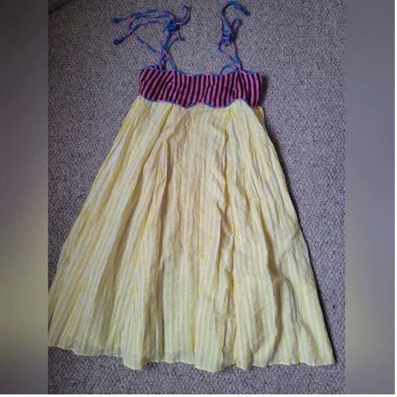 CeliaB Midi Linen Cotton Midi Dress size L - Picture 7 of 8